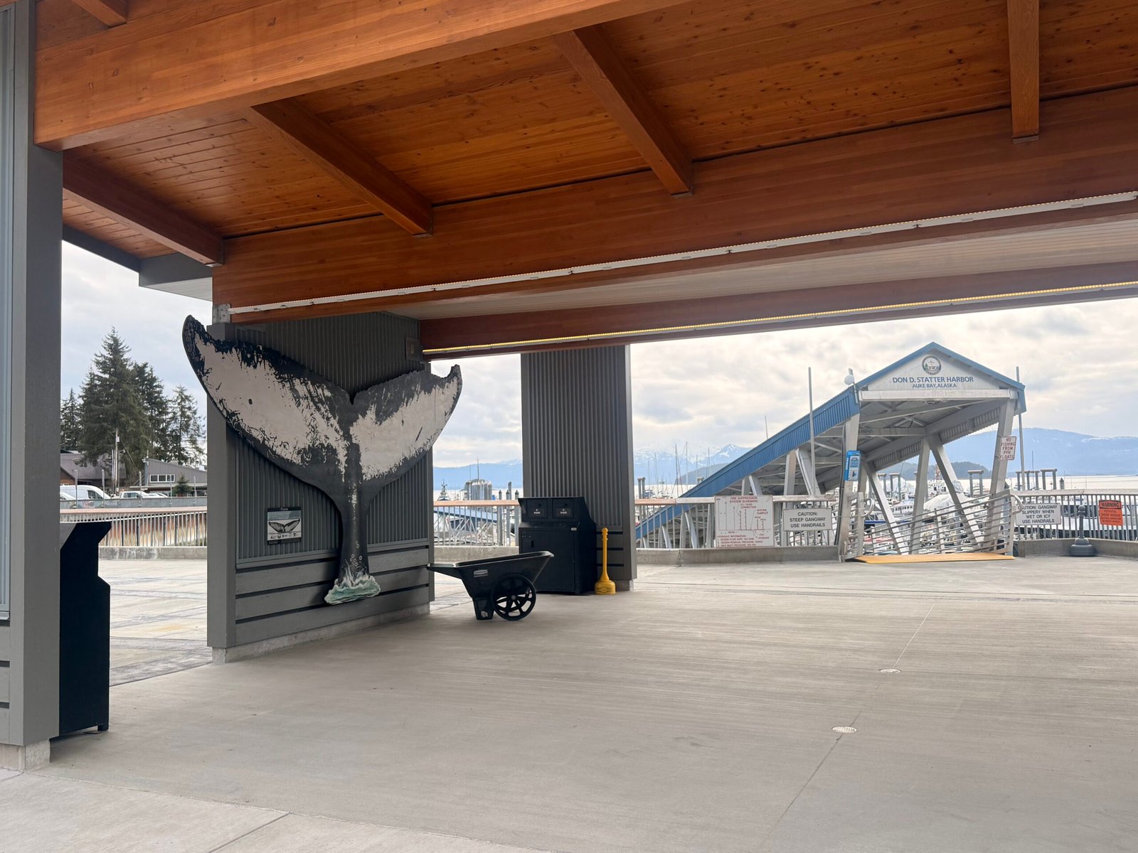 Whale watching boat departure in Auke Bay