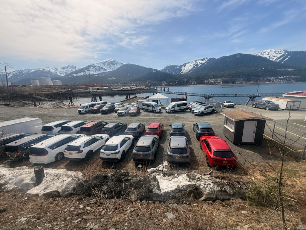 The Explore Juneau rental fleet lineup in Juneau, Alaska